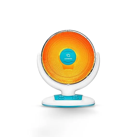 SUMMERCOOL Sun Heater (16 inch disk) Room Heater | 1200W Carbon Room Heater With ISI Approved (White) | Perfect For Extreme Cold Winter | 1 year Warranty