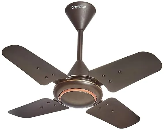 Crompton Ariyabriz 600 mm (24 inch) High Speed 4-Blade Anti Rust Small Ceiling Fan (Dark Raisin)